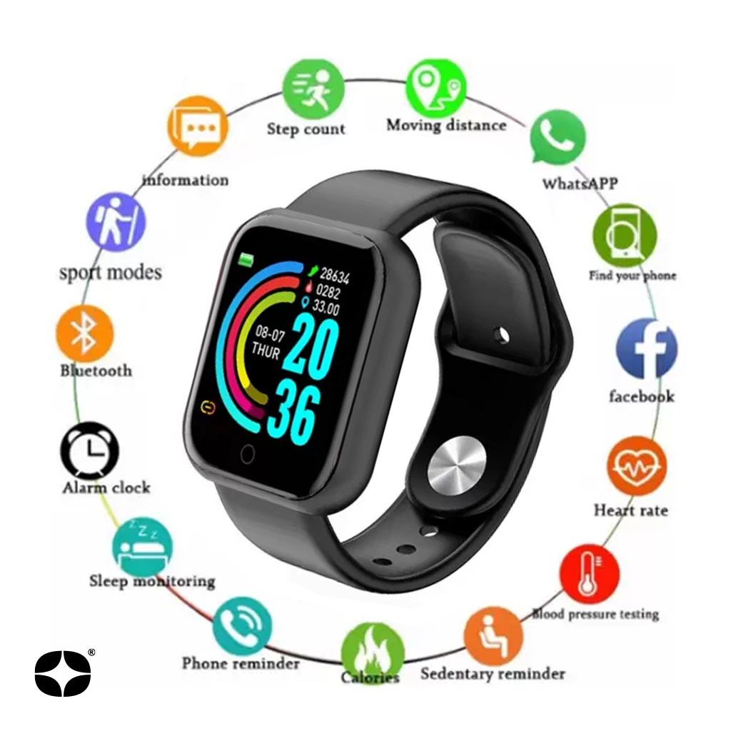 Smart Watch Y68 Reloj Doble Pulso