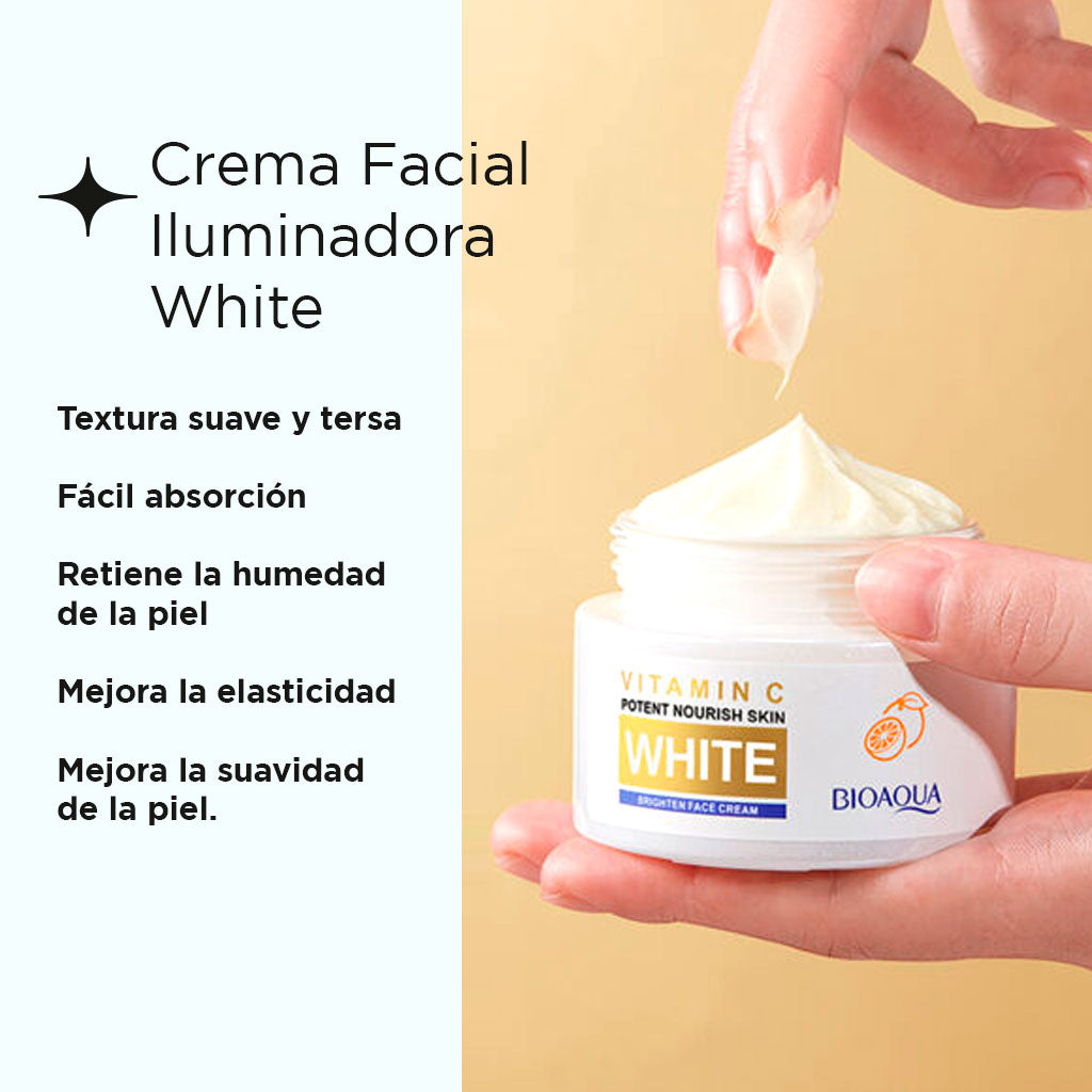 CREMA FACIAL ILUMINADORA WHITE