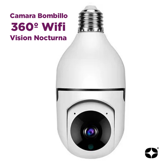 Camara Bombillo 360º Wifi Vision Nocturna