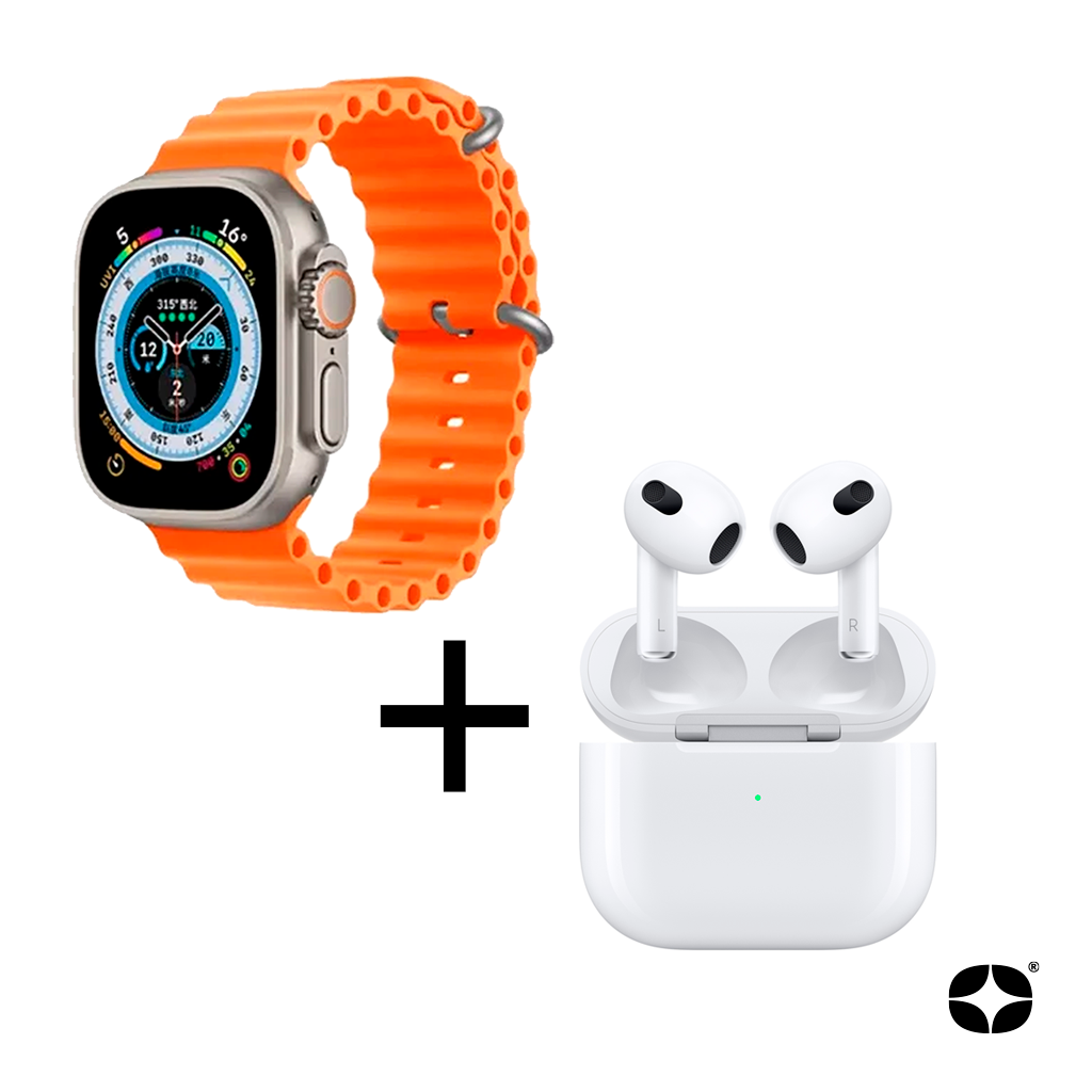 Airpods 3 Generación 1.1 + Smartwatch T800 Ultra